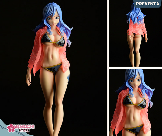 FAIRY TAIL Juvia Lockser Gravure_Style "Black Bikini!!" Sheer Wet Shirt SP 1/6