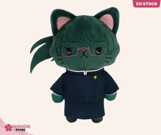 Jujutsu Kaisen withCAT Plush Keychain w/Eye Mask Maki Zenin