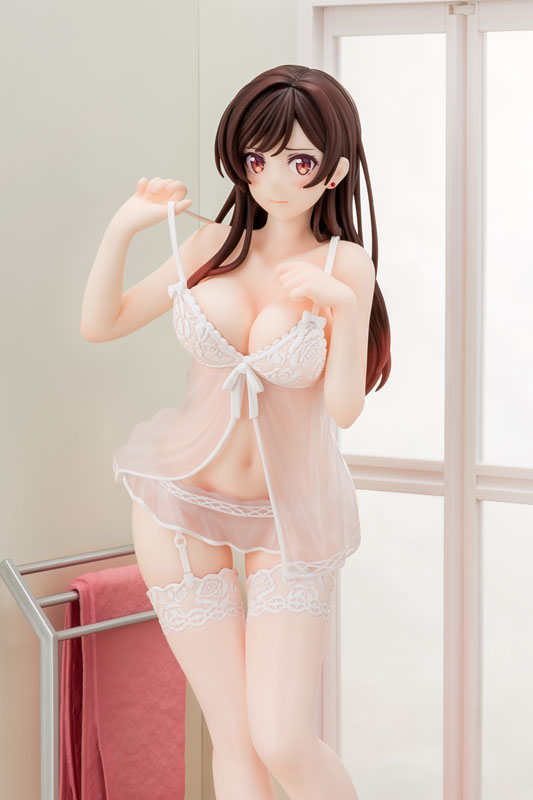 Rent-A-Girlfriend MIZUHARA Chizuru in see-through lingerie Angel White Ver. 1/6